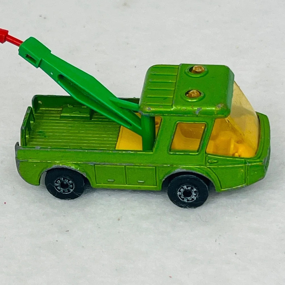 Matchbox Superfast No 74 Toe Joe Tow Truck Green Lesney England 1972 Vintage